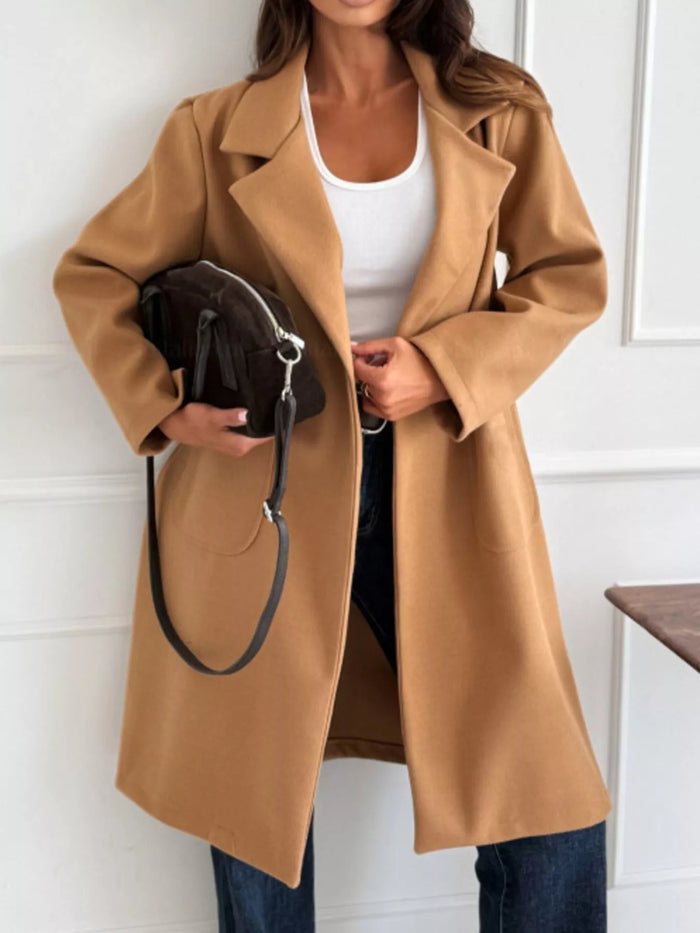 Women's Thick Long Trench Coat with Pockets | Trandifydeal