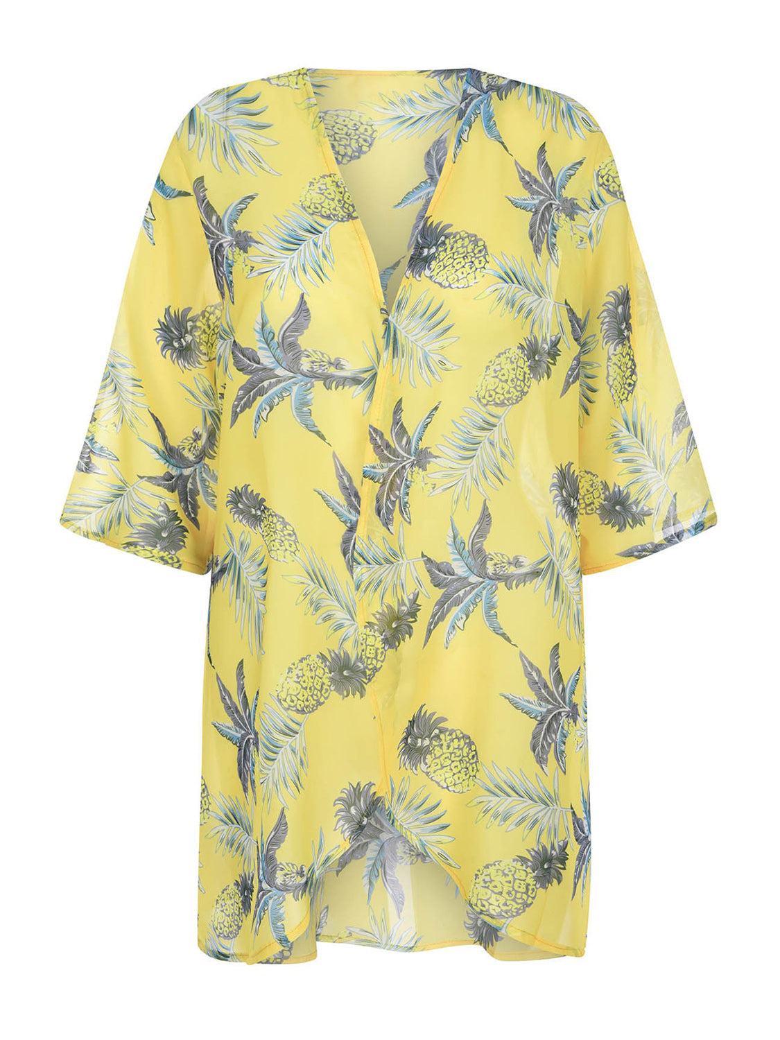 Open Front Half Sleeve Cover-Up Trandify deal