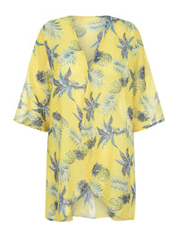 Open Front Half Sleeve Cover-Up Trandify deal