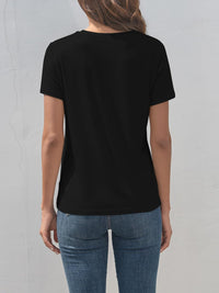 Dragonfly Graphic Round Neck Short Sleeve T-Shirt Trandify deal