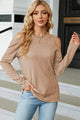 Round Neck Cold Shoulder T-Shirt Trandify deal