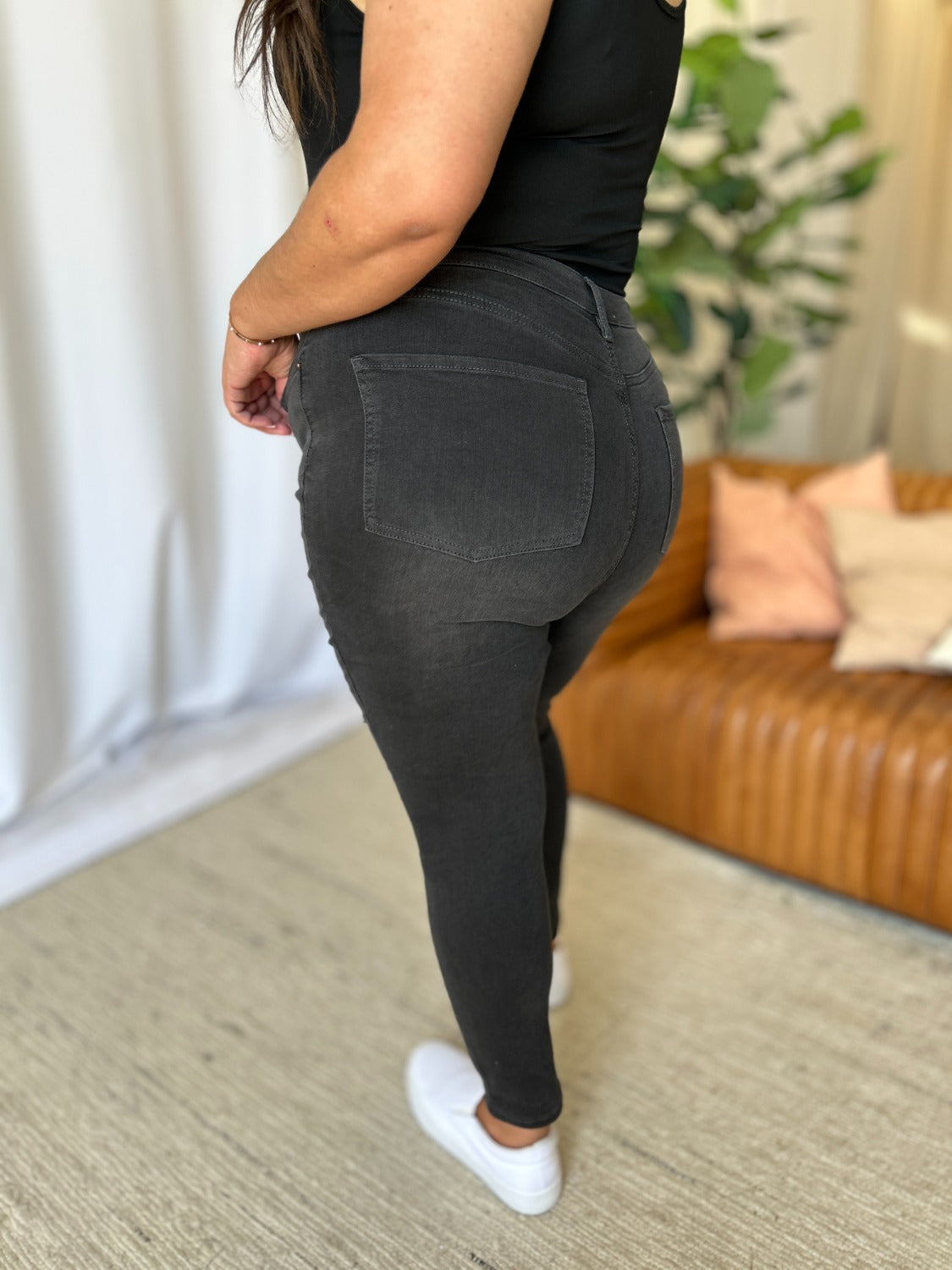 RFM Full Size High Rise Tummy Control Skinny Jeans Trandify Deal