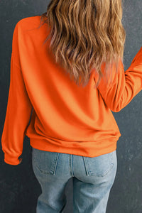 GAME DAY Round Neck Long Sleeve Sweatshirt Trandify Deal