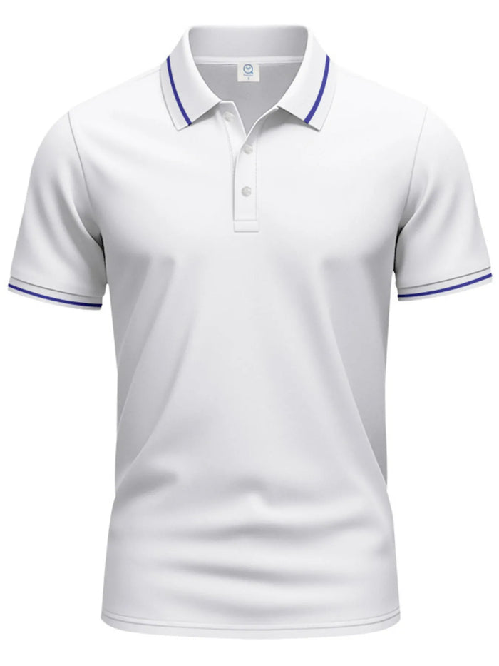 Plus size men’s collared polo – moisture-wicking fabric for golf & casual wear