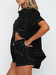 Pocketed Button Up Top and Shorts Set Trandify Deal