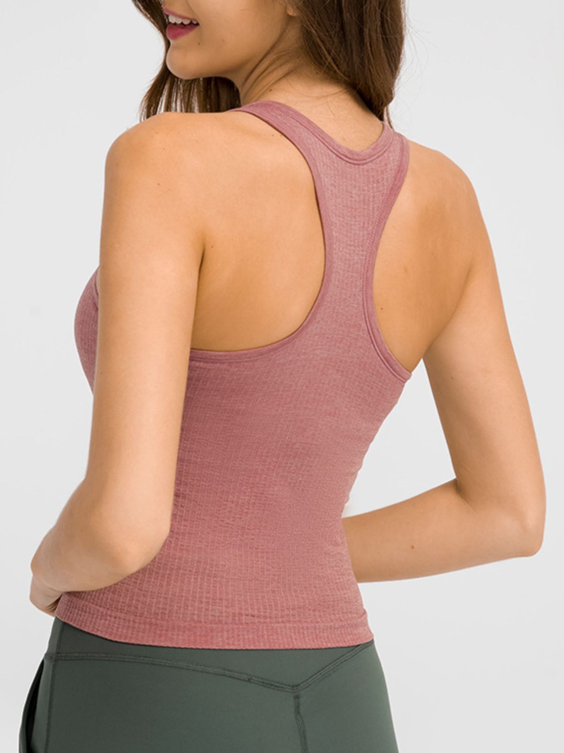 Millennia Round Neck Racerback Active Tank Trandify Deal