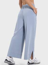 Millennia Slit Wide Leg Active Pants Trandify deal