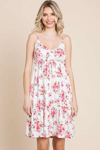 Culture Code Full Size Floral Frill Cami Dress Trandify deal