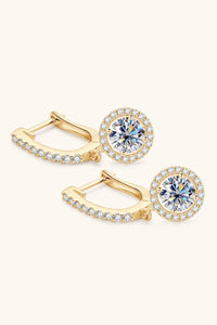 2 Carat Moissanite 925 Sterling Silver Drop Earrings Trandify deal