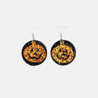 PU Leather Pumpkin Earrings Trandify Deal