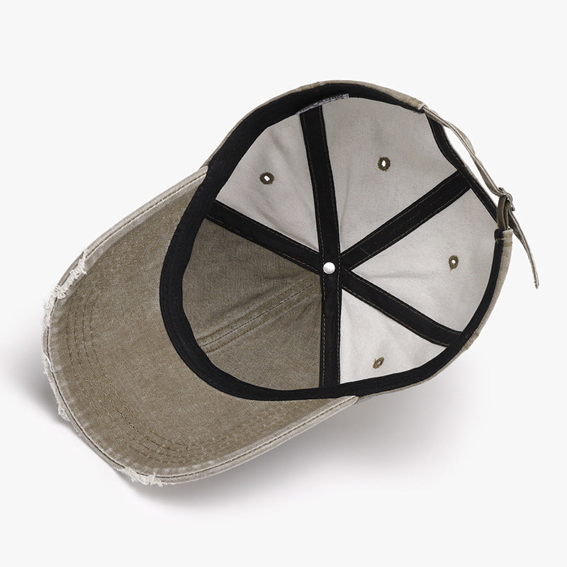 Distressed Washed Adjustable Baseball Cap Trandify deal