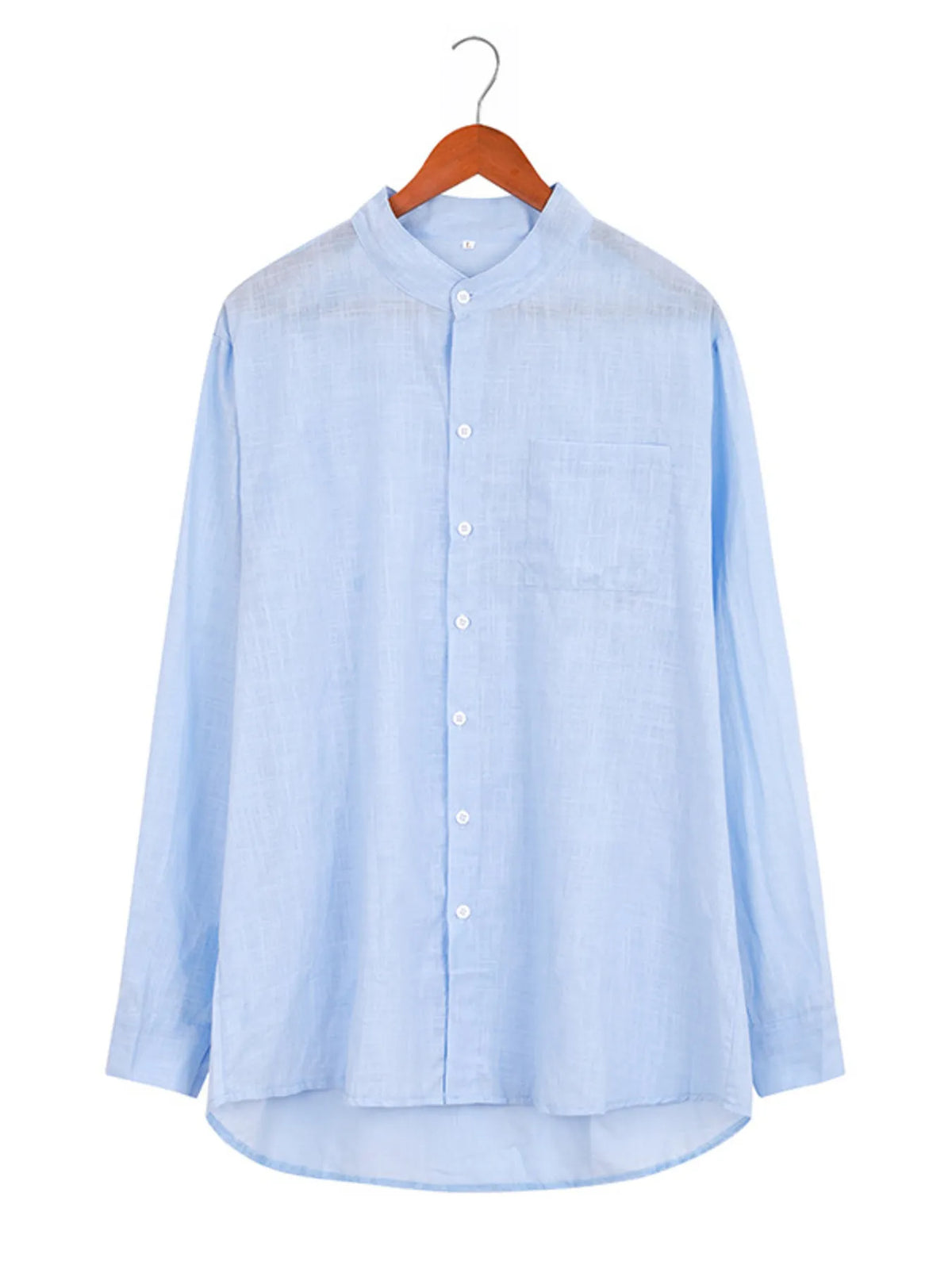 Premium stretch fabric men’s dress shirt with chest pocket – Trendy menswear essential