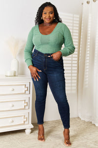 Basic Bae Scoop Neck Long Sleeve Top Trandify deal