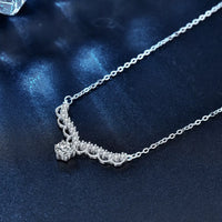 0.5ct Moissanite Sterling Silver Necklace for Women