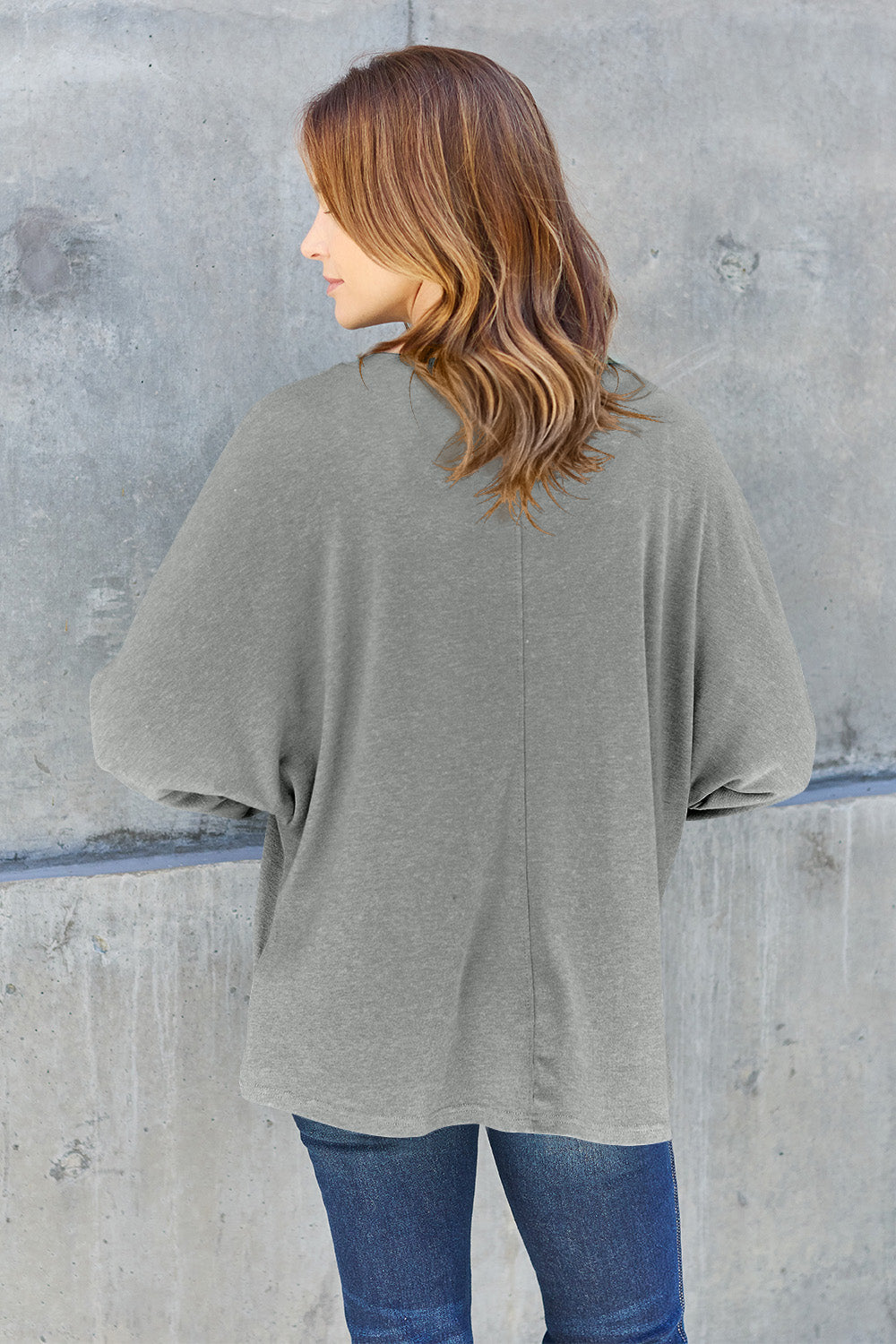Double Take Full Size Round Neck Long Sleeve T-Shirt Trandify Deal