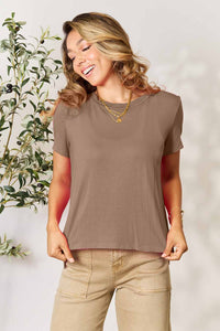 Basic Bae Full Size Round Neck Short Sleeve T-Shirt Trandify deal
