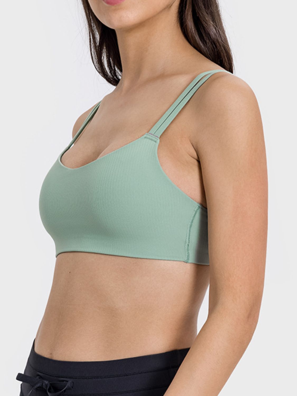 Millennia Scoop Neck Double Strap Active Cami Trandify deal