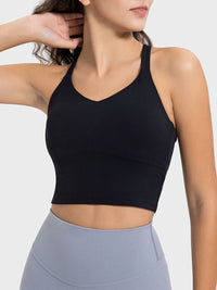 Millennia Crisscross Round Neck Active Tank Trandify deal