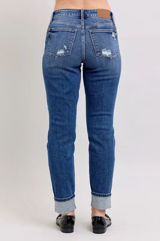Comfortable Midi Rise Jeans for Plus Size Women – Judy Blue Denim