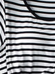 Striped Round Neck Short Sleeve T-Shirt with Bra Trandify Deal