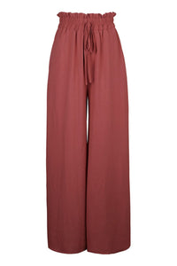 Perfee Frill Tied Wide Leg Pants Trandify Deal