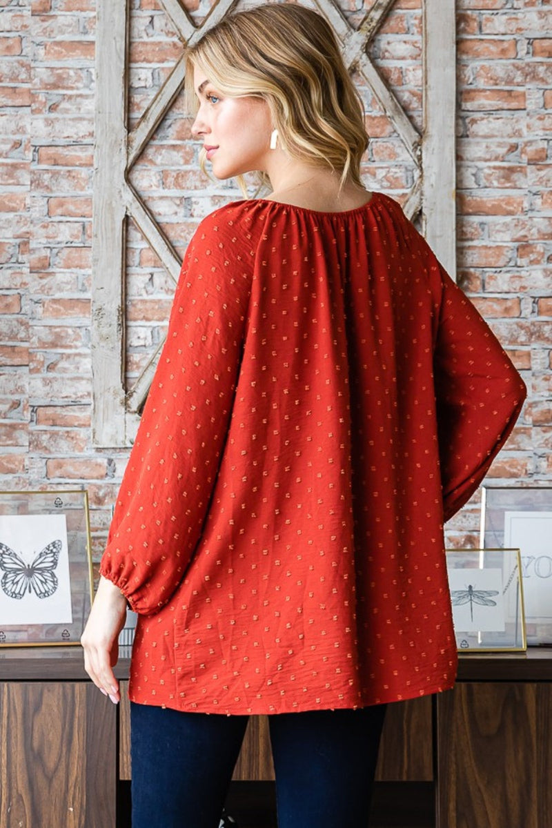 Heimish Full Size Swiss Dot Off Shoulder Top Trandify Deal