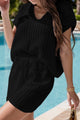 Openwork Short Sleeve Top and Shorts Cover Up Set Trandify deal