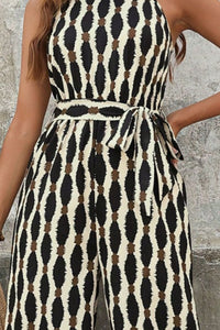 Tied Neck Jumpsuit – Stylish Summer Outfit for Women