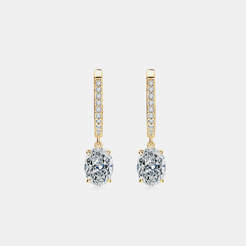 3 Carat Moissanite 925 Sterling Silver Earrings Trandify Deal