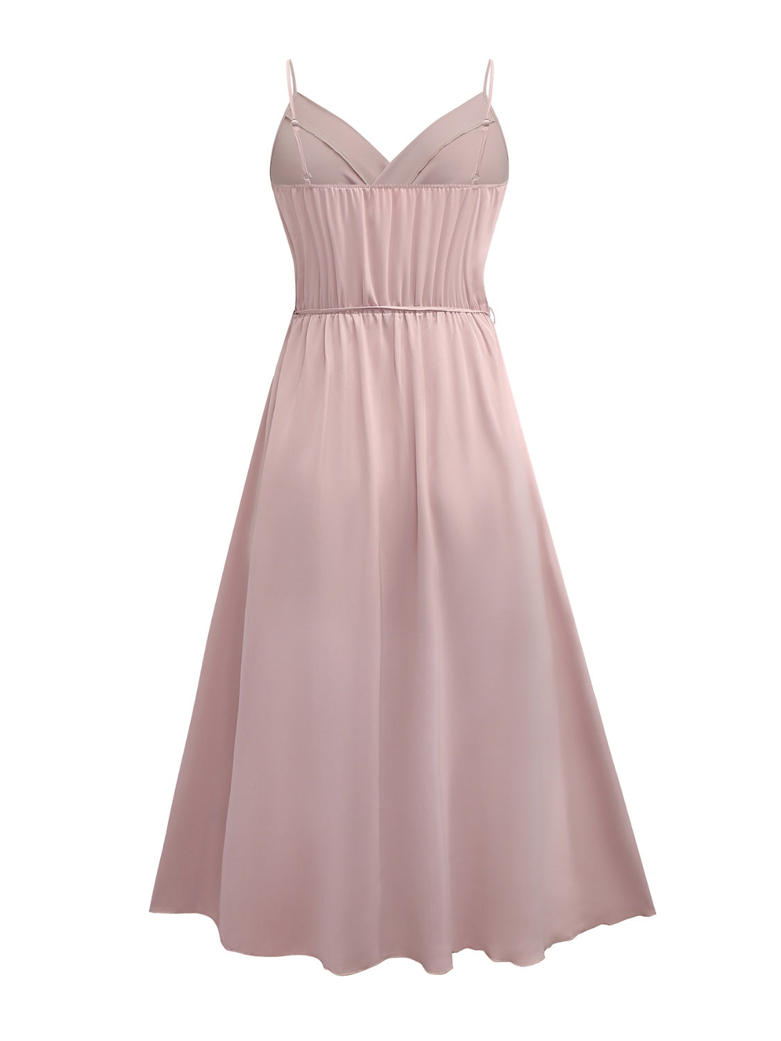 Honey Tied Surplice Sleeveless Midi Cami Dress Trandify deal