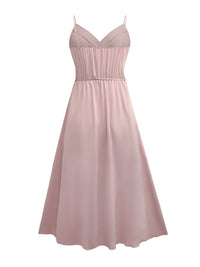 Honey Tied Surplice Sleeveless Midi Cami Dress Trandify deal