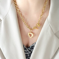 Titanium Steel Heart Pendant Necklace Trandify deal