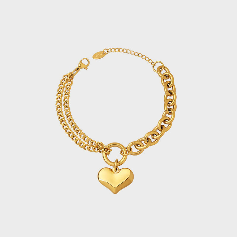 Half Chunky Chain Titanium Steel Bracelet Trandify deal