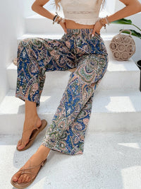 Printed Wide Leg Pants Trandify deal