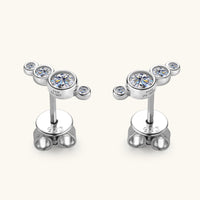 Moissanite 925 Sterling Silver Stud Earrings Trandify Deal
