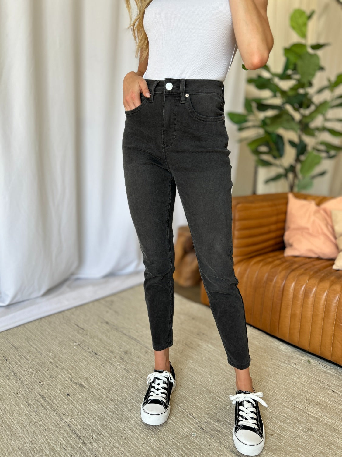 RFM Full Size High Rise Tummy Control Skinny Jeans Trandify Deal