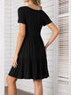Round Neck Short Sleeve Mini Tee Dress Trandify deal