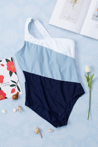Full Size Cutout Color Block Sleeveless One-Piece Swimwear Trandify deal