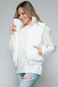 Snobbish Fine Fur Lining Quilted Vest Trandify Deal