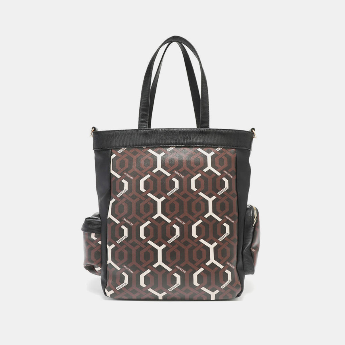 Nicole Lee USA Geometric Pattern Tote Bag Trandify deal