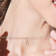 925 Sterling Silver Inlaid Moissanite Infinity Pendant Necklace Trandify deal
