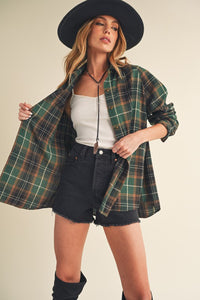 Soft Flannel Shirt for Women – Casual Plaid Fall Fashion