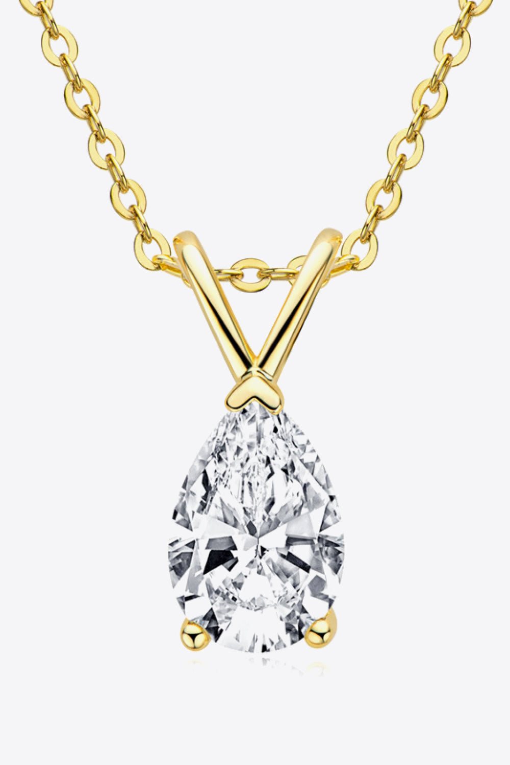 1.5 Carat Moissanite Pendant 925 Sterling Silver Necklace Trandify Deal