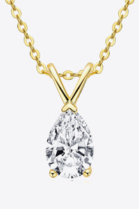 1.5 Carat Moissanite Pendant 925 Sterling Silver Necklace Trandify Deal