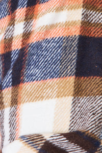 Double Take Plaid Button Front Shirt Jacket with Breast Pockets Trandify Deal