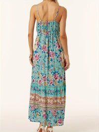 Printed Scoop Neck Midi Cami Dress Trandify deal