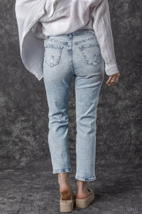 Distressed High Waist Jeans Trandify deal
