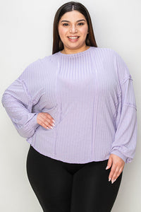 Basic Bae Full Size Ribbed Round Neck Long Sleeve T-Shirt Trandify Deal