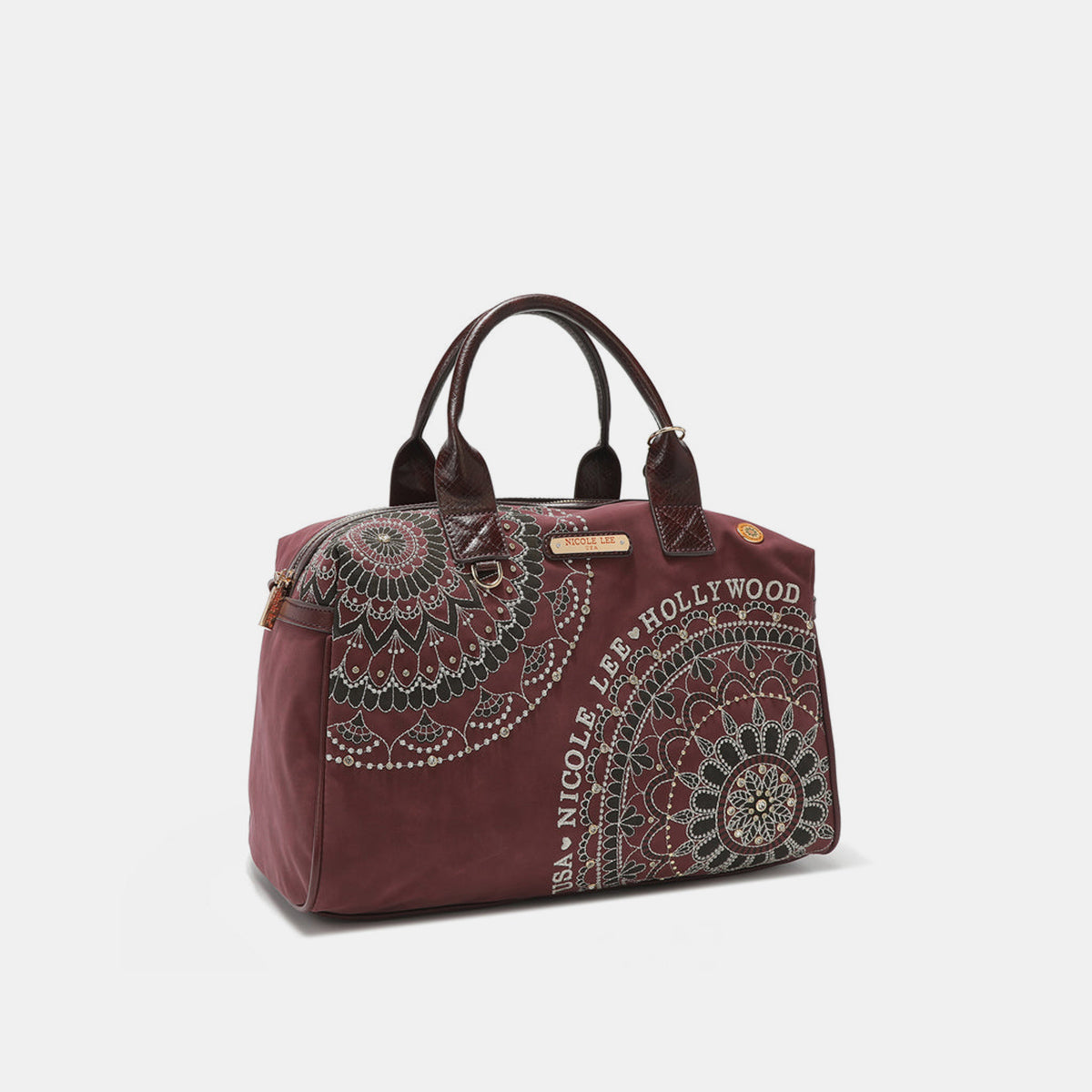 Nicole Lee USA rhinestone Decor Boston Bag Trandify deal
