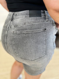 Judy Blue Full Size High Waist Washed Denim Shorts Trandify Deal